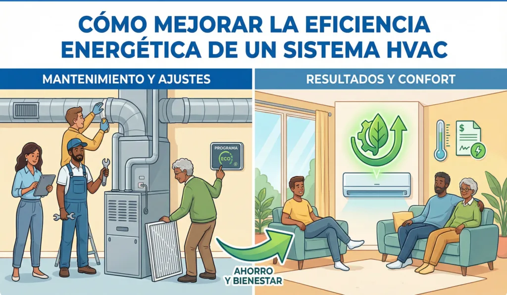 Cómo mejorar la eficiencia energética de un sistema HVAC